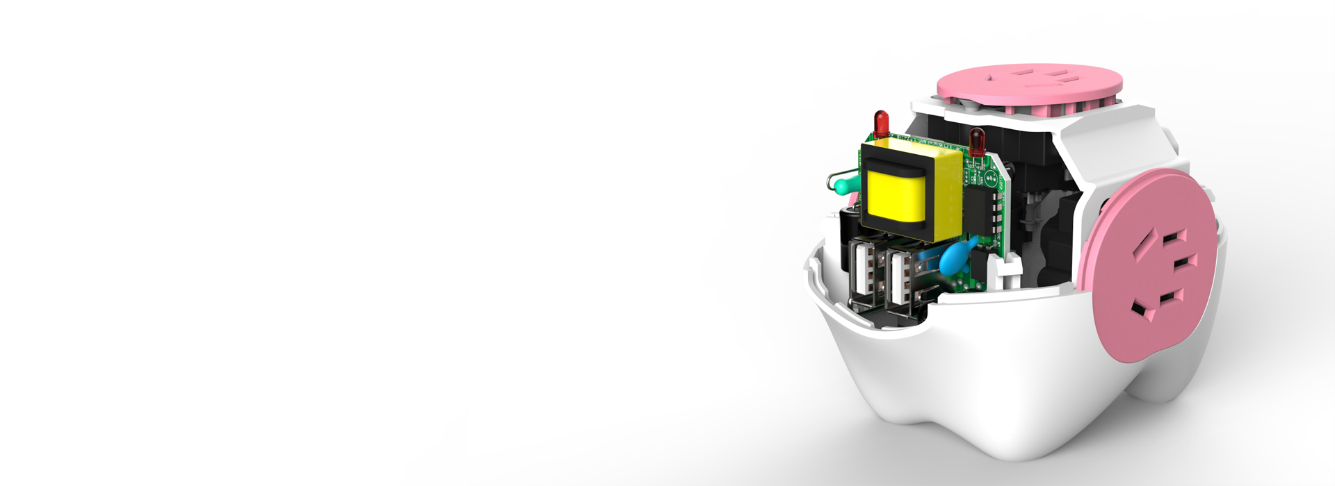 高級PP外殼，日久彌新
 正泰小豬系列創...