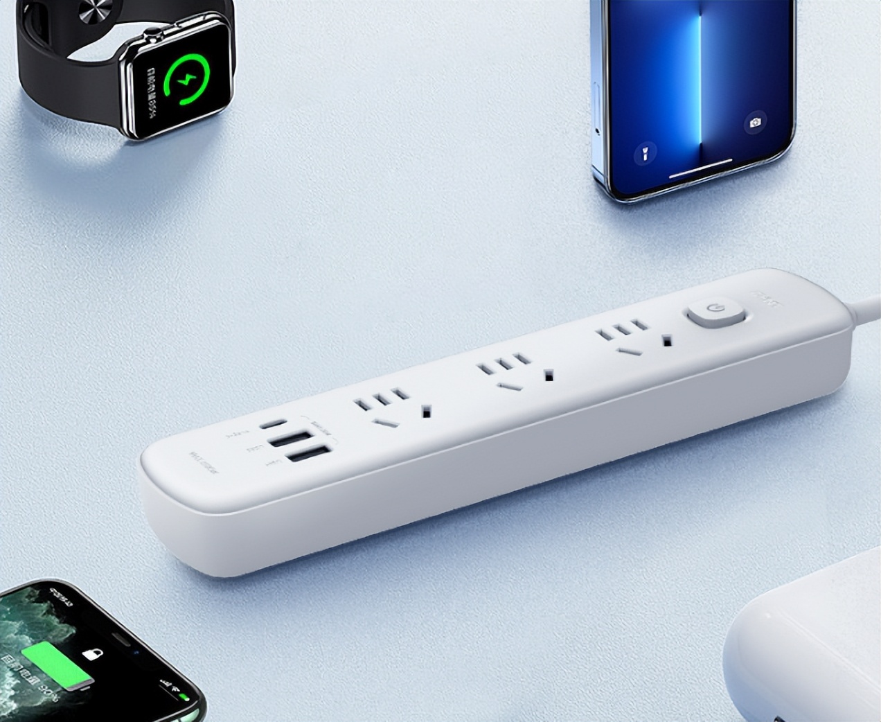 入學必備安全快充排插，插座不夠就用它