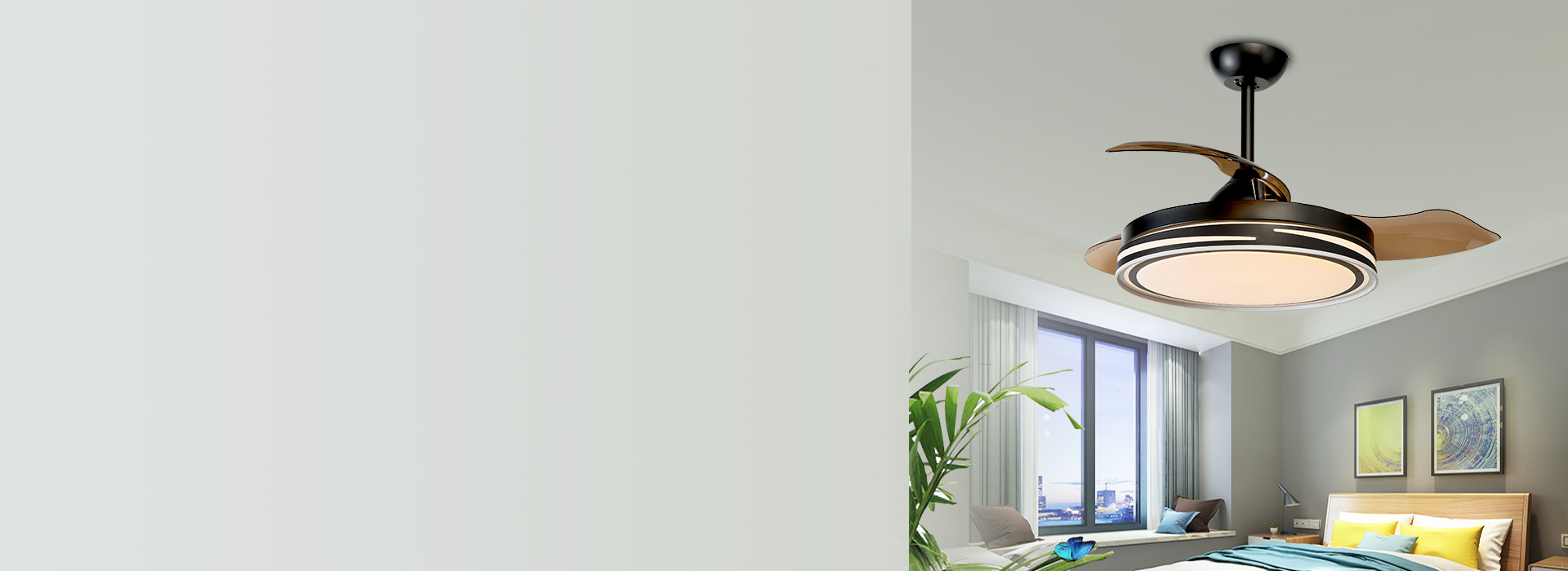 風扇燈：FS71系列（42寸）
 轉動美...