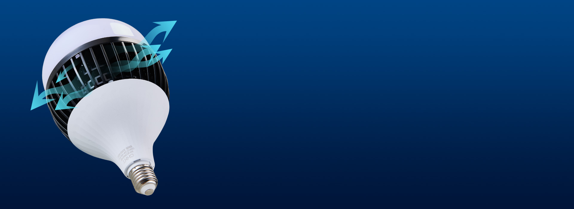 鰭片式對流散熱設計
 正泰照明球泡QP2...