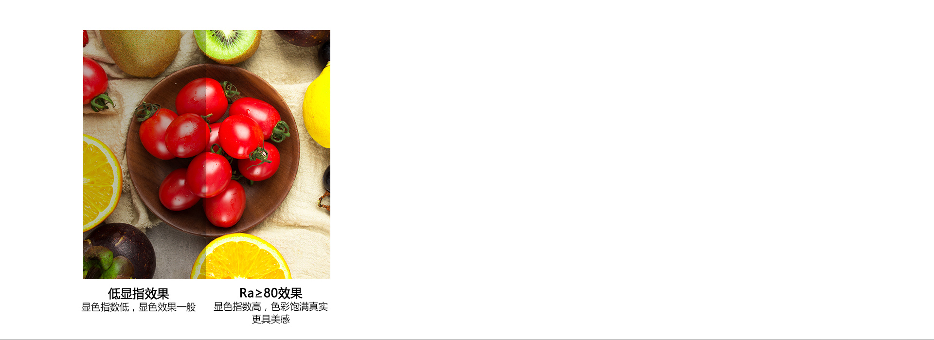 Ra≥80真實顯色，照出事物本真色彩 ...