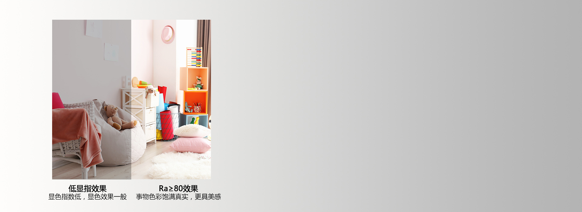 Ra≥80真實顯色，照出事物本真色彩 ...