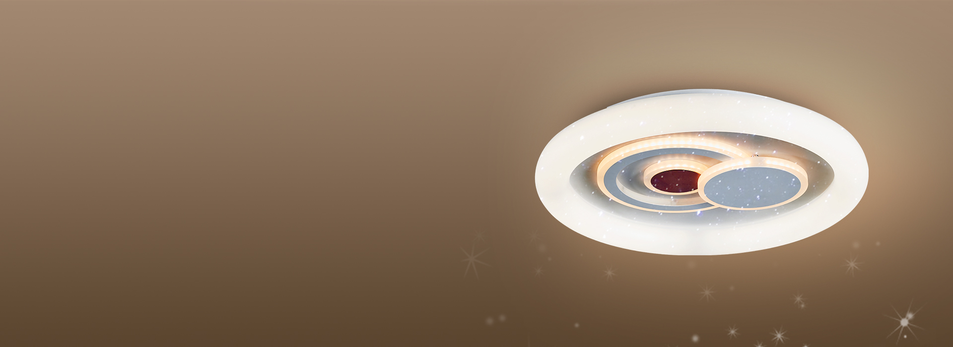 主輔光搭配，豐富的層次感 正泰照明吸頂...