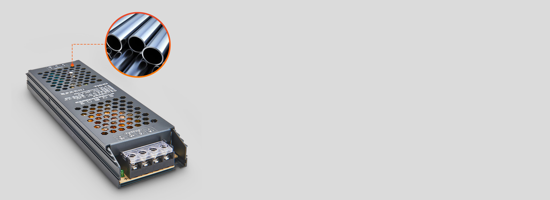 加厚鋁材外殼
 正泰照明24V開關(guān)電源外...