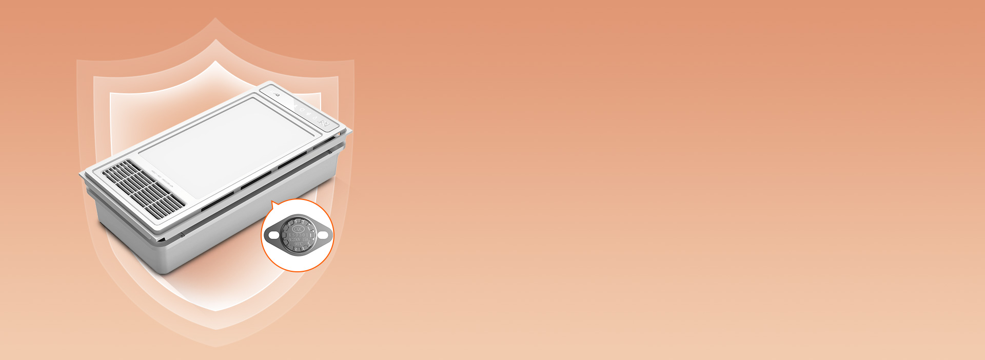 過熱保護，為安全加一道屏障
 內置105...