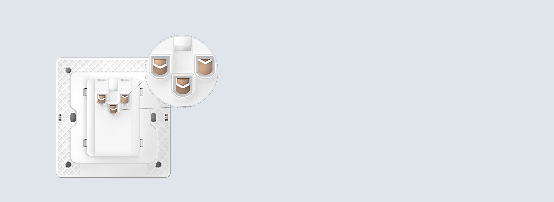 接線省時省力
 鞍型拉扣式端子，接線方便...