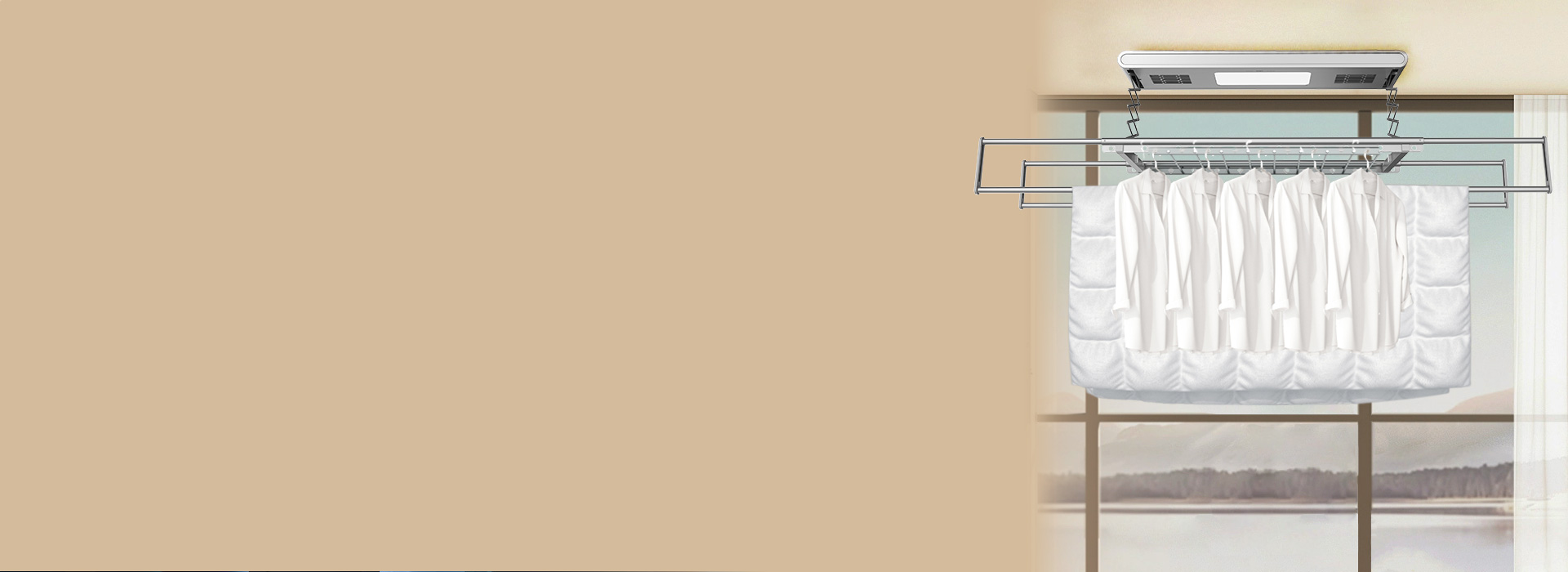 多功能伸縮四桿，衣被可同曬
 正泰NEJ...