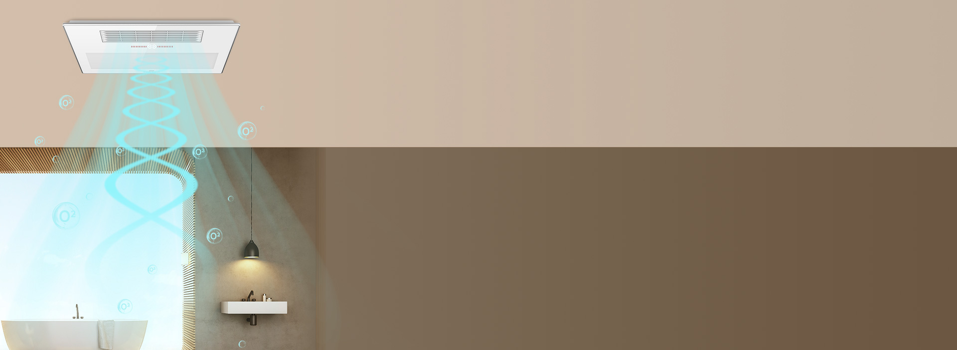 有氧沐浴，呼吸更暢爽 一鍵有氧沐浴模式...