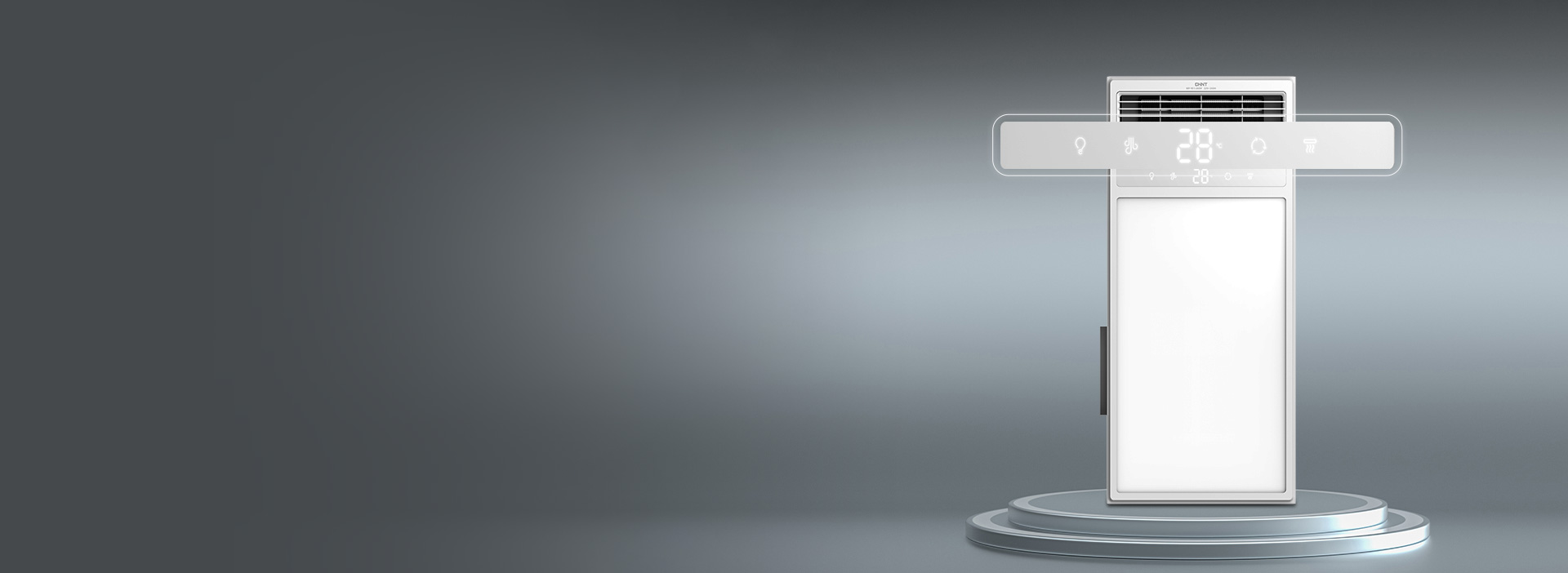 狀態(tài)一目了然 面板自帶高清數(shù)顯，實(shí)時溫...