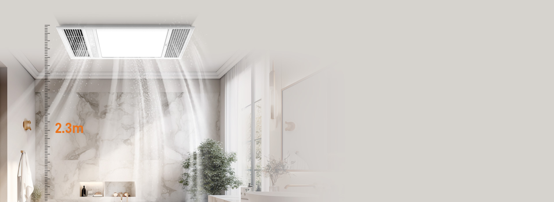 強(qiáng)勁送風(fēng)，快速換氣
 150mm大風(fēng)輪，...