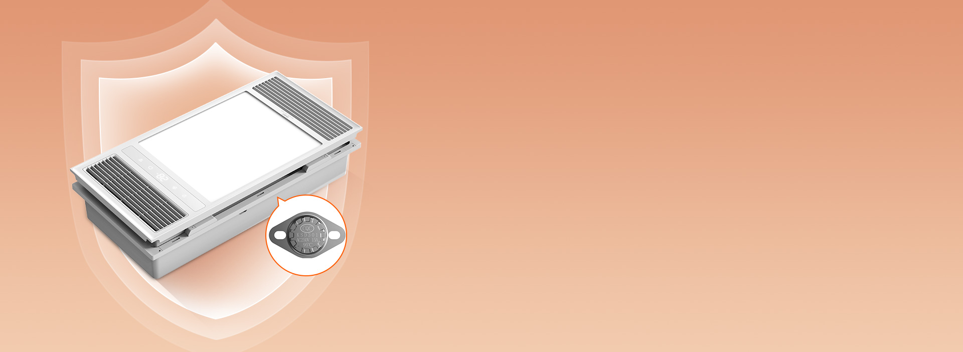 過(guò)熱保護(hù)
 內(nèi)置95℃自復(fù)位溫控器，如果...